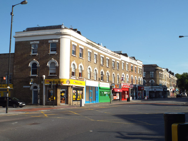 Shops, east side of Denmark Hill, south... © Robin Stott :: Geograph ...