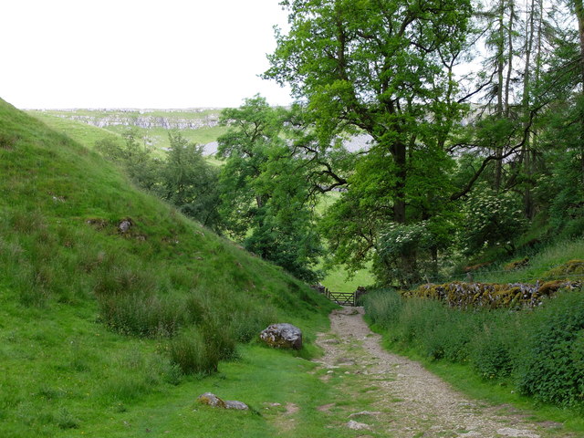 Looking downhill from Trow Gill