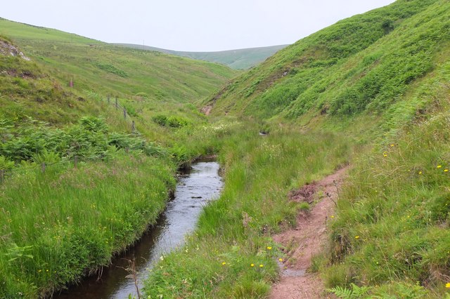 Path alongside the River North Esk