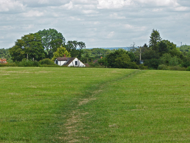 Footpath across the field