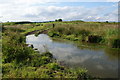 Flooded track near Fields Farm