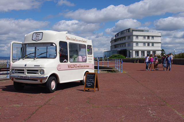 Ice cream van on Morecambe Promenade