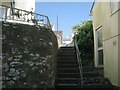 Steps up from Willow Street to Parson Street and Bitton Park Road, Teignmouth