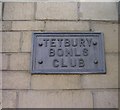 Sign for Tetbury Bowls Club