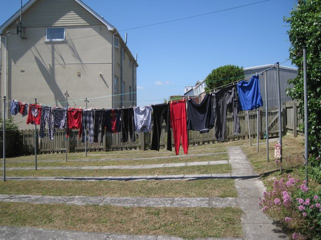 Washing lines, rear of Parson Street and Willow Street, Teignmouth