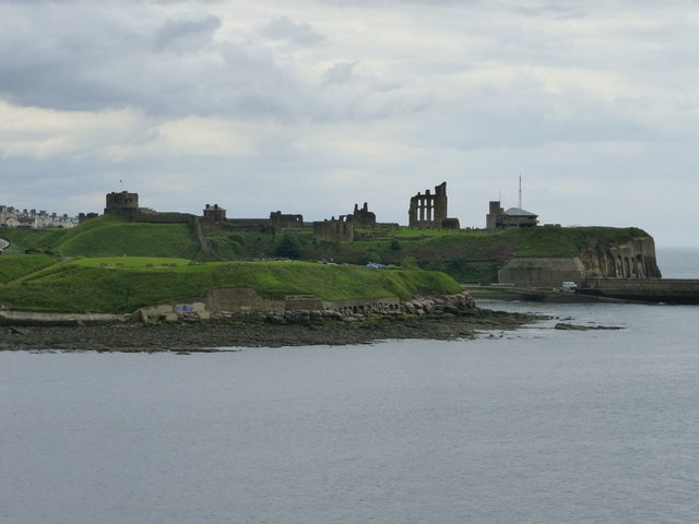 Tynemouth Castle and Priory from the River Tyne