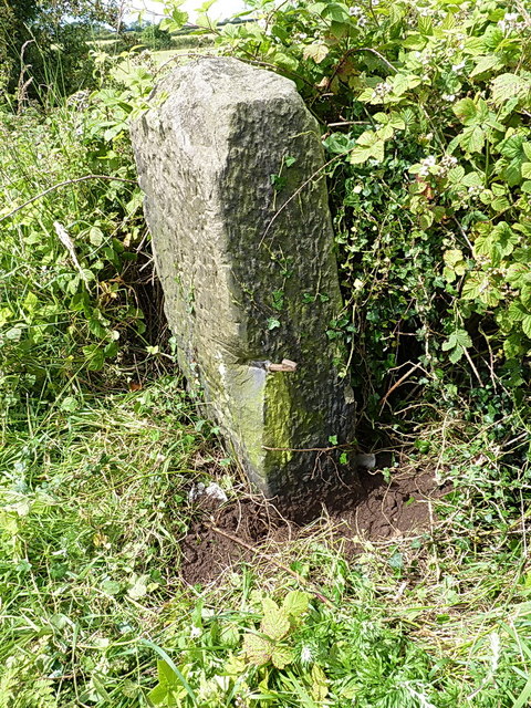 Disused stone gatepost