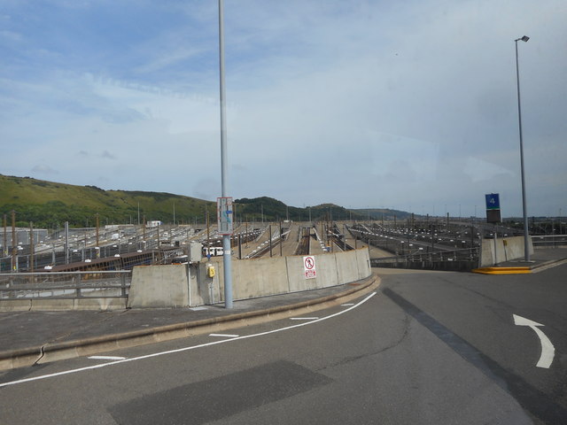 Eurotunnel Terminal near Cheriton