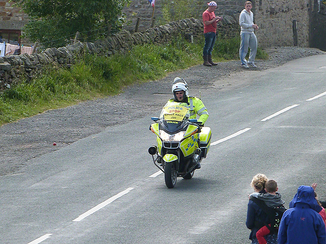 Police outrider on Le Tour