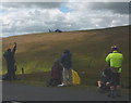 SD8695 : Helicopter filming 'Le Tour de France 2014' at the Buttertubs Pass by Karl and Ali