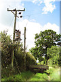 Transformer beside the path to Willow Farm