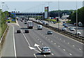 M1 approaching the Leicester Forest East Services