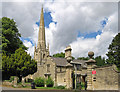 Caythorpe - South Lodge and church spire