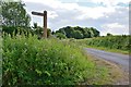 Footpath signpost, Newtonlees