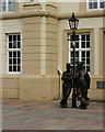 SD2878 : Laurel & Hardy, Ulverston by Peter Trimming