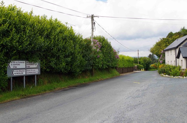 The R764 road, near Ballyduff Cross Roads, Co. Wicklow