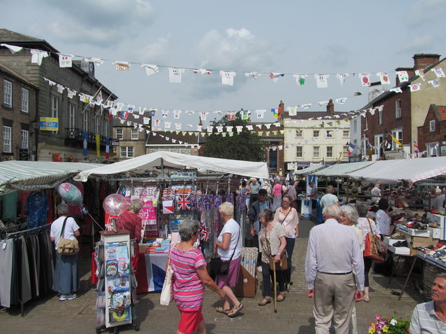 Market day in Knaresborough © Gordon Hatton :: Geograph Britain and Ireland