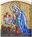 St John the Evangelist, Brixton - Mosaic Madonna & Child
