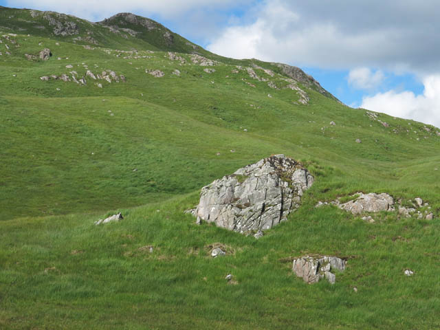Moorland and rocks south of Meall a' Bhuiridh