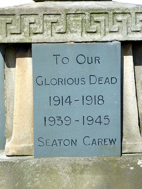 Seaton Carew War Memorial