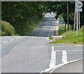 Road junction along the B585