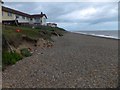 Looking north along the beach at Thorpeness