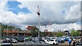 Car park and construction site