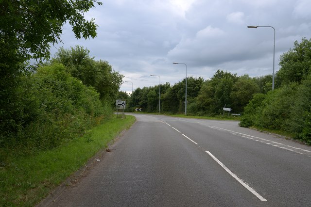 Approaching the A5020 near Crewe