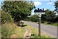 Wragby village boundary sign