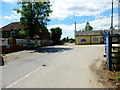 Looking through retail premises to farm track beyond