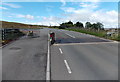 B4248 sheep grid and an open gate near Llanelly Hill