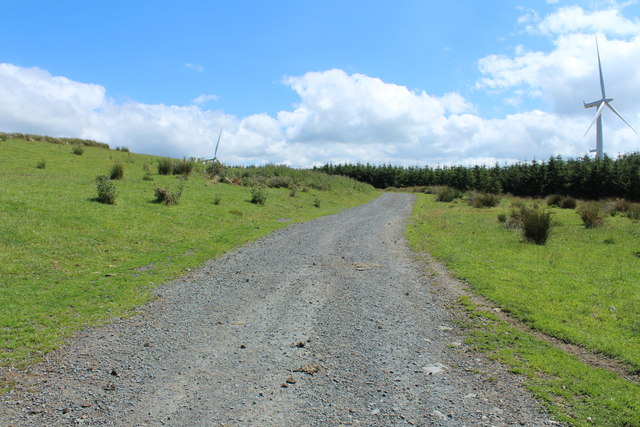 Road at Hadyard Hill Windfarm