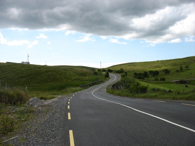 The R262 heading for Frosses and Donegal