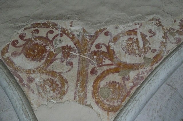 Weston Turville - St. Mary's - Wall painting fragment