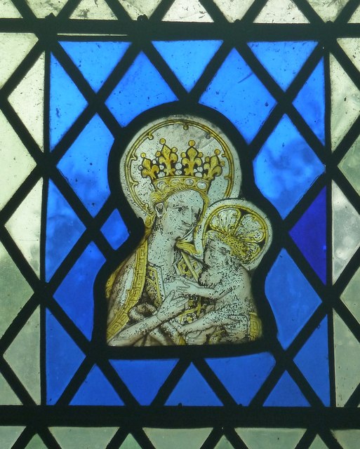 Weston Turville - St.Mary's - Stained glass panel