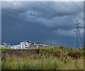 Stormy skies over Freemans Meadow