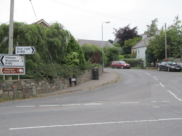 Wateresk Road at its junction with the B180 (Ballyloughlin Road)
