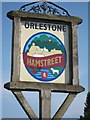 Orelestone village sign