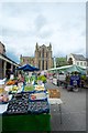 NY9364 : Hexham Market and Abbey by Peter Skynner