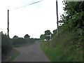 SU4356 : Crux Easton Lane approaches crossroads east of Crux Easton Farm by Stuart Logan