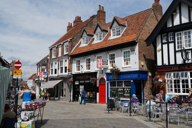 Shops on Wednesday Market, Beverley © Ian S :: Geograph Britain and Ireland