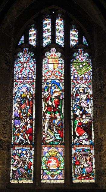 The Cathedral Church of St. Nicholas - stained glass window, north aisle