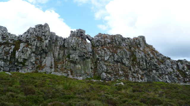 Part of the Devil's Chair on Stiperstones