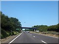 A12 westbound with Severalls Lane bridge