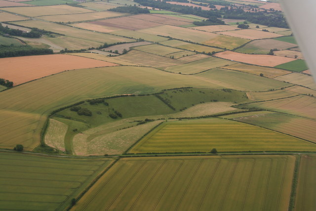 Wye Dale, near South Newbald: aerial 2014