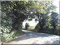 Lamer Lane at the junction of a farm track