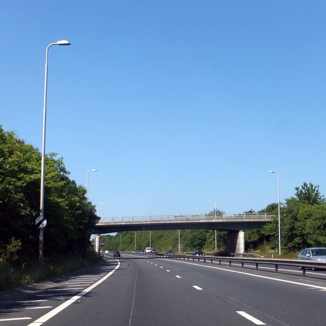 Bridge over A12 for restricted access junction
