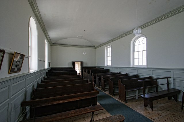 Interior of the Wesleyan Methodist Chapel, Raithby