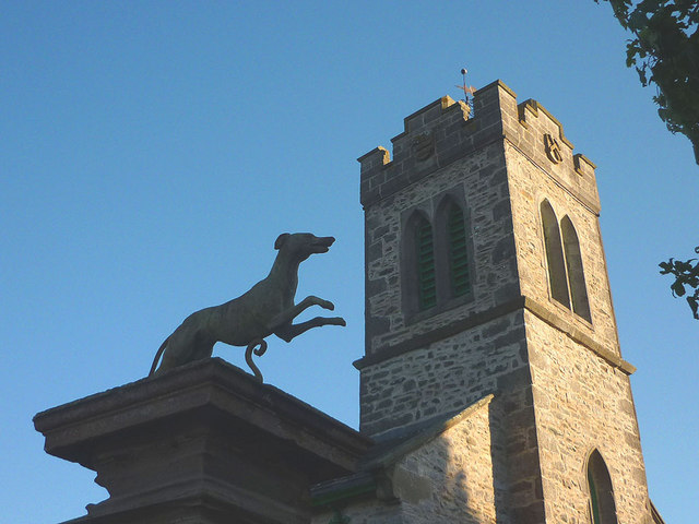 Greyhound Gatepiers to St Stephen's Church, New Hutton