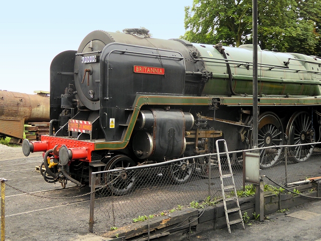 Britannia Class 70000 at Ropley Sidings, Mid-Hants Railway